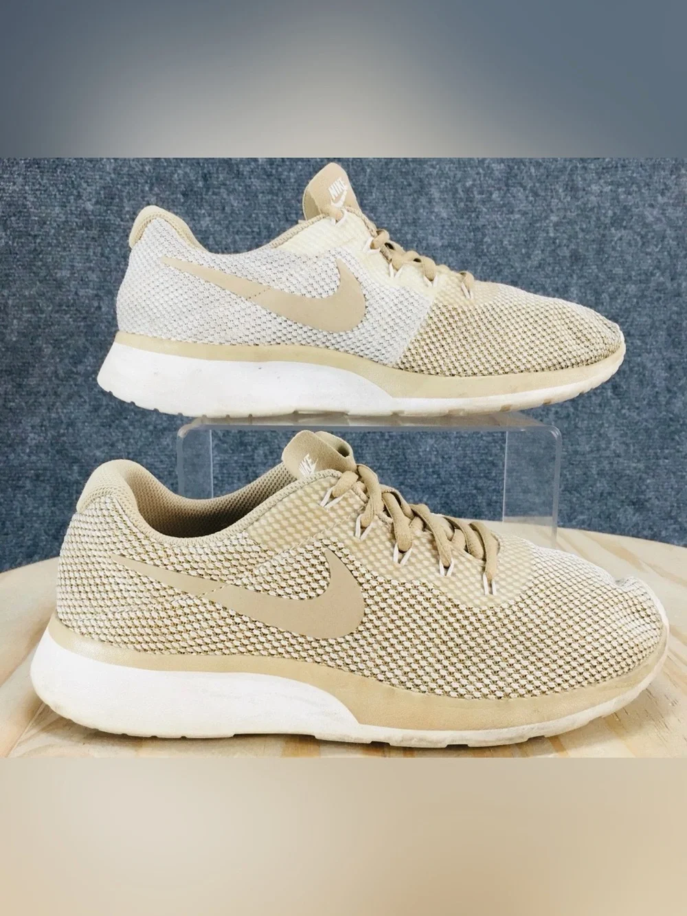 Nike Tanjun Racer Mushroom Sail Muslin Sneakers 921668-200 Run Shoes-Womens 7